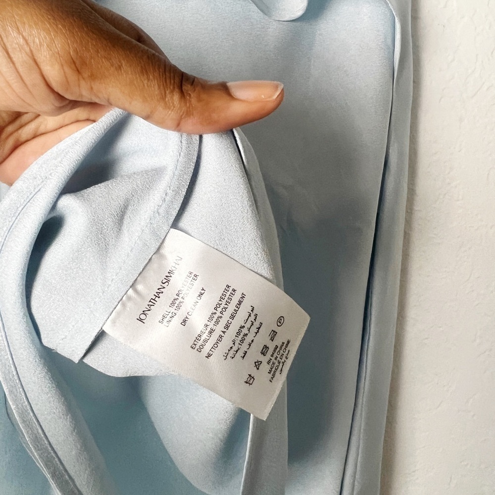 JONATHAN SIMKHAI DIANE SATIN OFF SHOULDER TOP - Picture 4 of 7